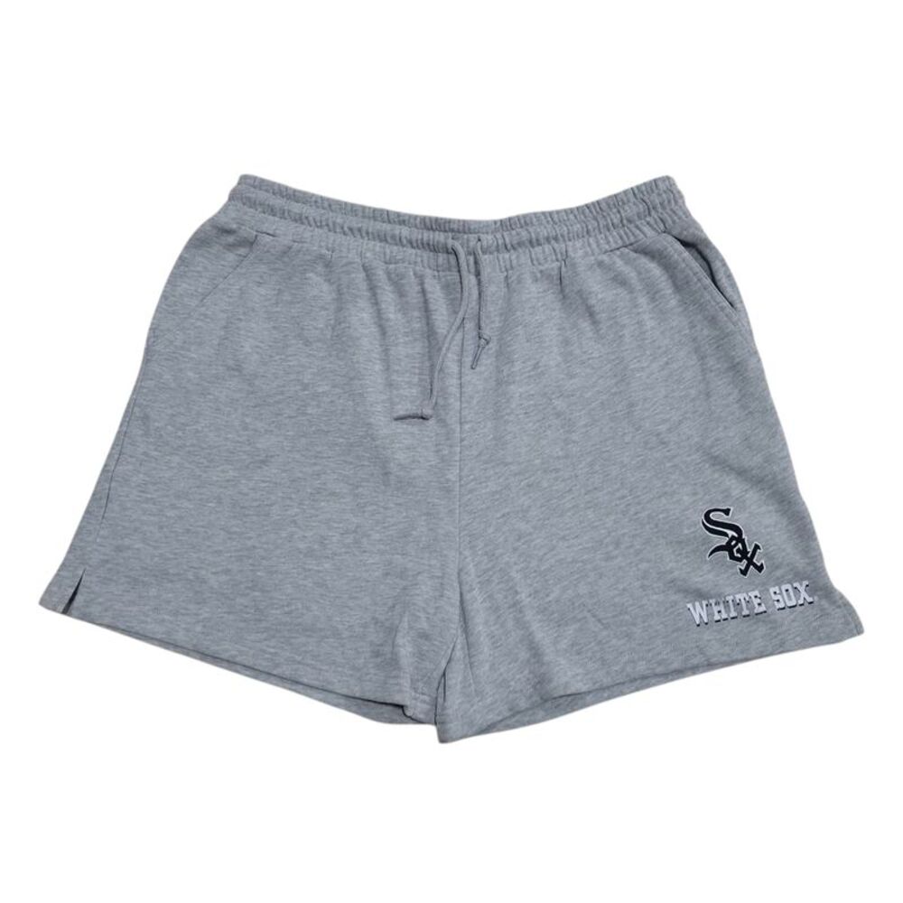 MLB Women's Embroidered Team Logo Drawstring Shorts - White Sox